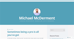 Desktop Screenshot of michaelmcderment.com