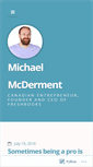 Mobile Screenshot of michaelmcderment.com