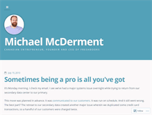 Tablet Screenshot of michaelmcderment.com